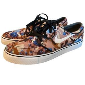 Nike Men's Skateboard Stefan Janoski "Blue Digi Floral" Sneakers, Size 10.5